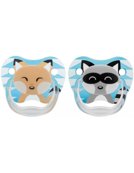 Dr. Brown’s Sucette 0-6m Fox & Lemur Lot de 2 Sucettes - Dr