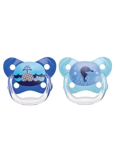 Dr Brown’s pacifier, from 0 to 6 months, Butterfly blue, pack of 2