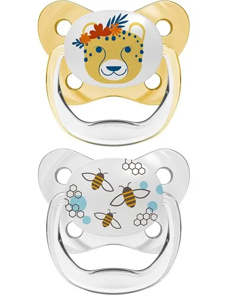 Dr Brown’s pacifier from 6 to 18 months Butterfly yellow pack of 2