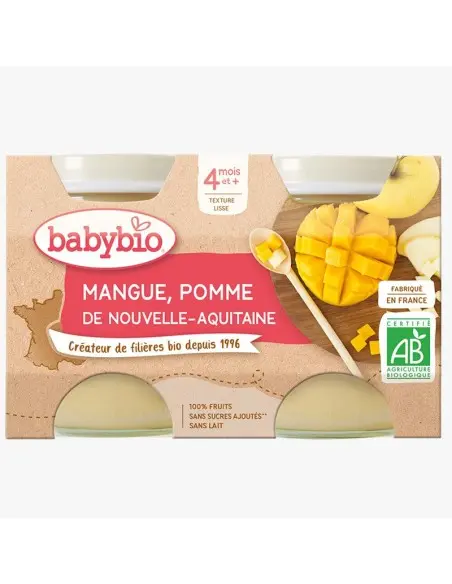 Babybio apple mango jar (from 4 months)