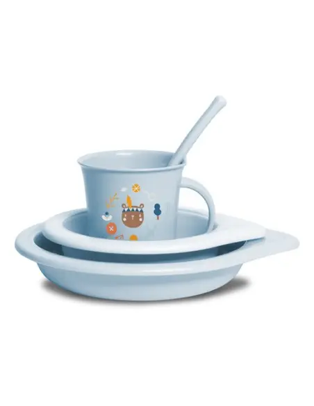 Suavinex Coffret repas Into the Forest 6m+ Bleu Vaisselle bébé 