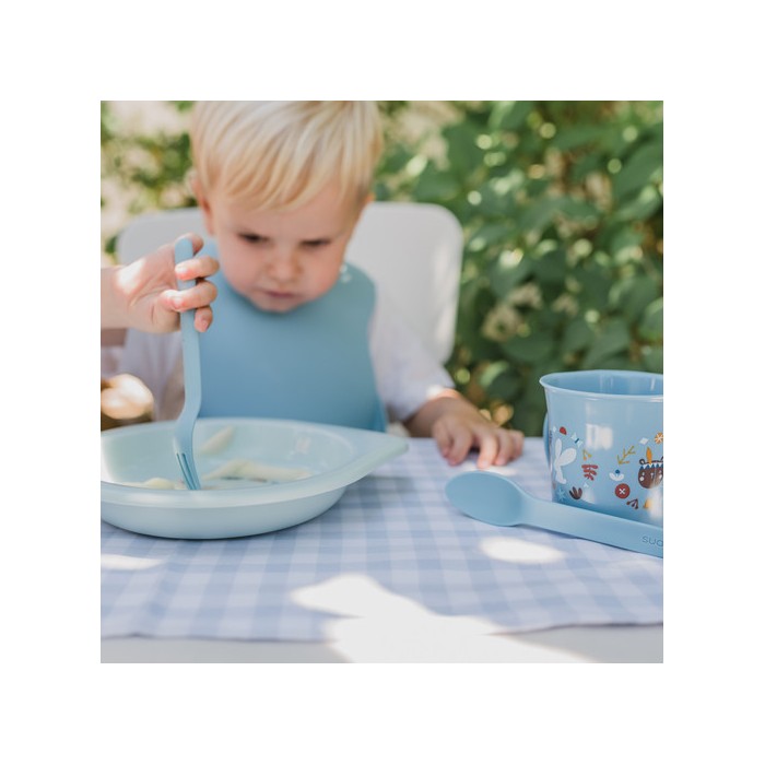 Suavinex Coffret repas Into the Forest 6m+ Bleu Vaisselle bébé 