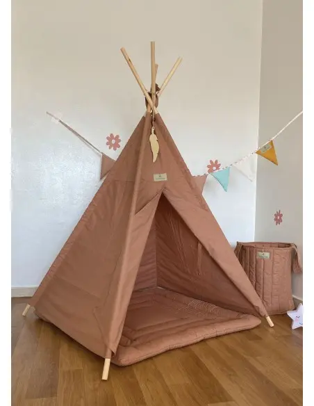 Minitribe Tipi tent with quilted mat — Terracotta — photo 2