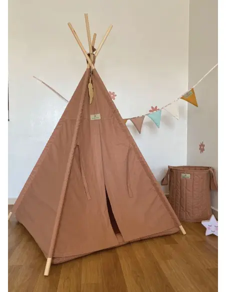 Minitribe Tipi tent with quilted mat — Terracotta — photo 4