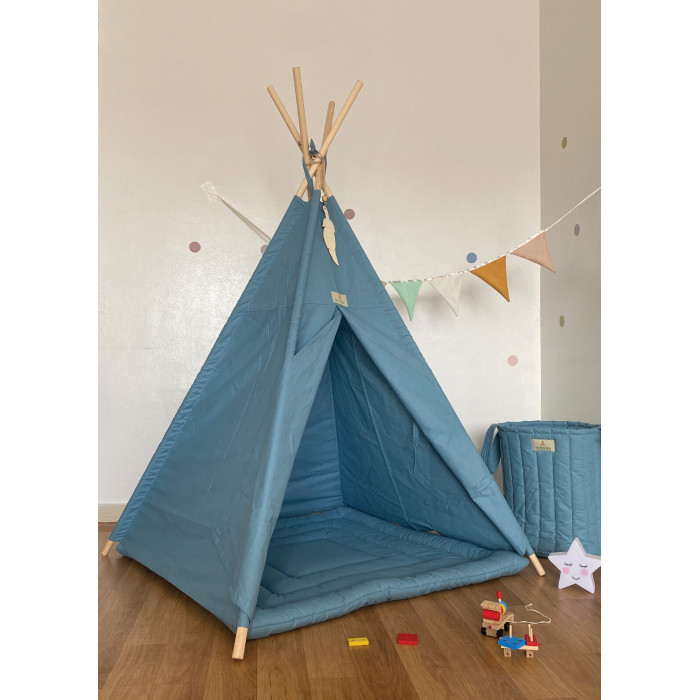 Tipi Havana Bleu Minitribe Déco chambre bébé - Minitribe Maroc
