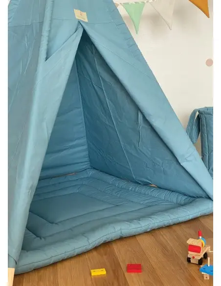 Minitribe Tipi tent with padded mat — Ocean Blue — photo 3