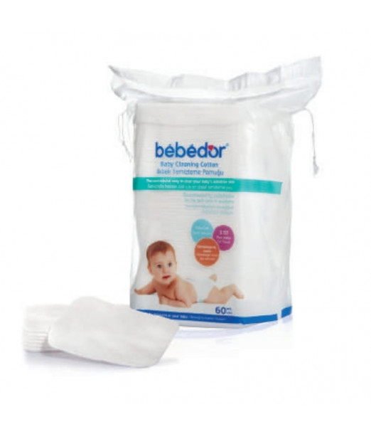 Coton Carrés Larges Bébé d'or 60unités Accessoires de toilette