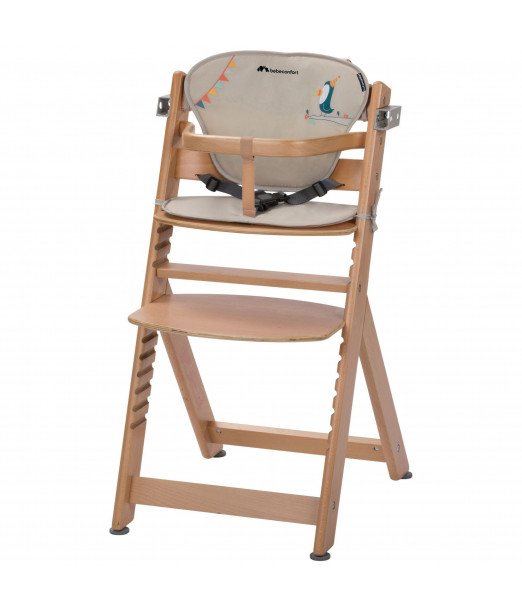 Bébé Confort Chaise Haute En Bois TIMBA Avec Coussin Natural