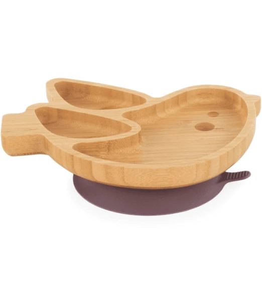 Miniland wooden plate with suction — Bird 2