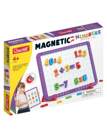 Quercetti magnetic board with 48 numbers, from 4 to 8 years