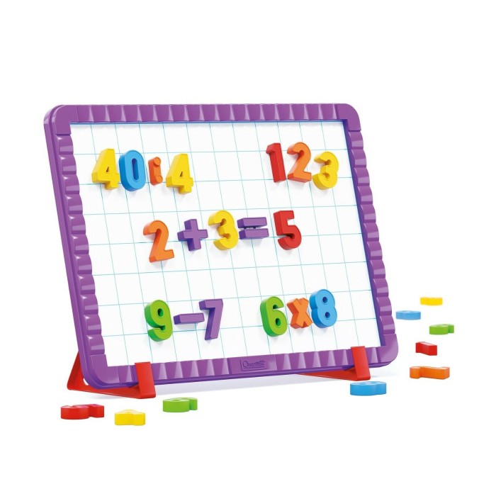 Quercetti Tableau 48 Chiffres Magnetiques 4-8ans Univers Enfant