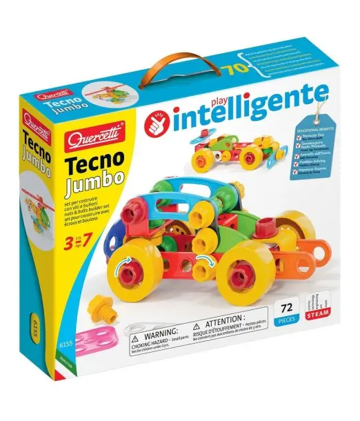 Quercetti Techno Jumbo 3-7ans Jeux éducatifs - Quercetti Maroc