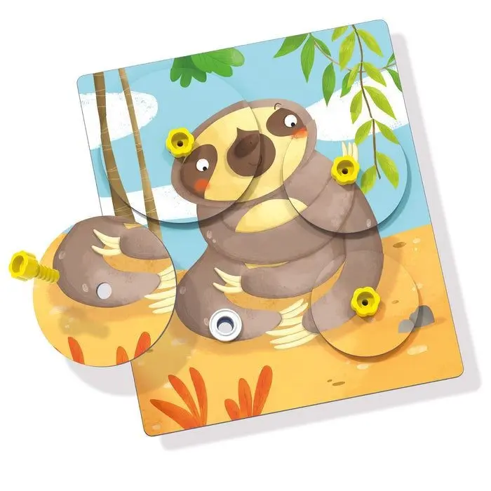 Quercetti Puzzle Giro Montessori 3-5ans Jeux éducatifs -