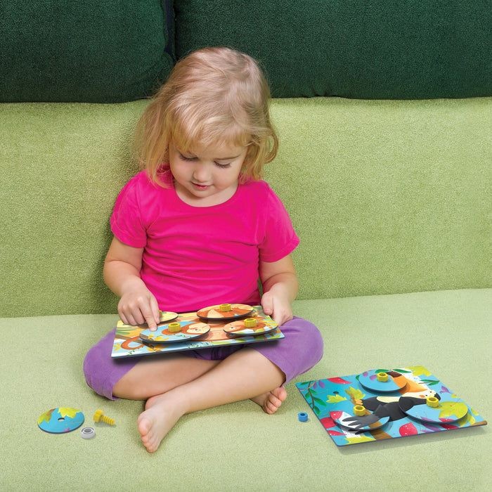 Quercetti Puzzle Giro Montessori 3-5ans Jeux éducatifs -