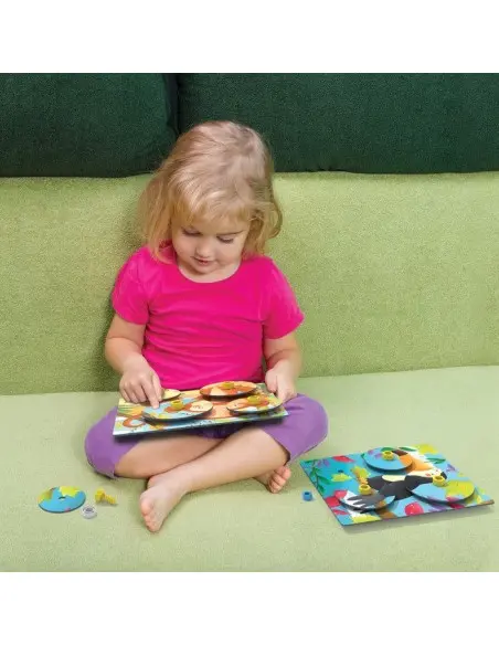 Quercetti Puzzle Giro Montessori 3-5ans Jeux éducatifs -