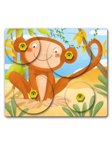 Quercetti Puzzle Giro Montessori 3-5ans Jeux éducatifs -