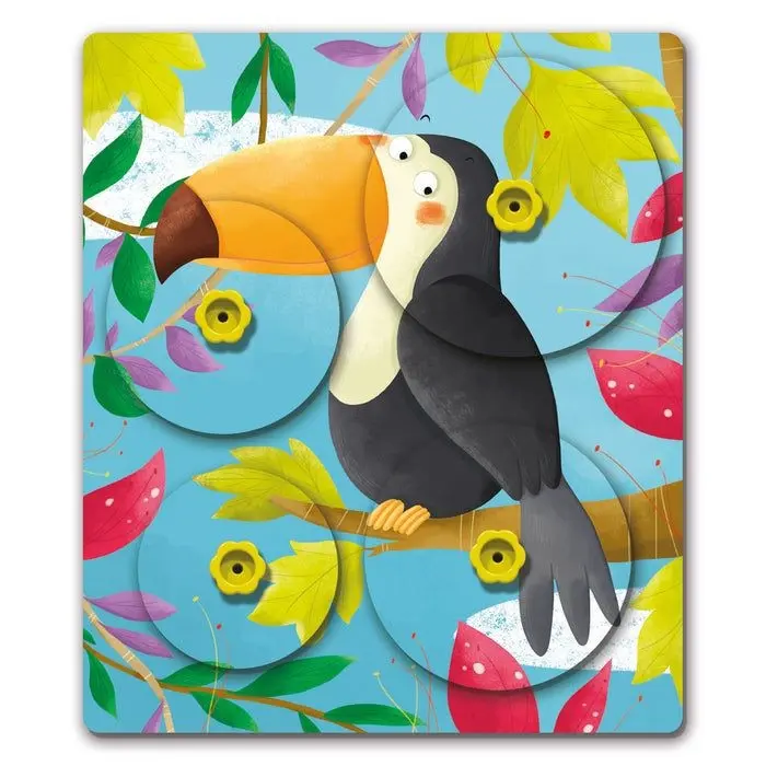 Quercetti Puzzle Giro Montessori 3-5ans Jeux éducatifs -