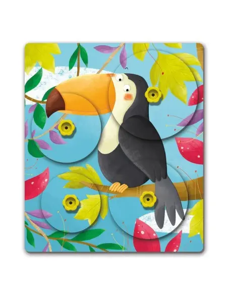 Quercetti Puzzle Giro Montessori 3-5ans Jeux éducatifs -