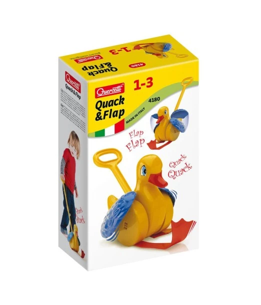 Quercetti push-along duck from 1 to 3 years