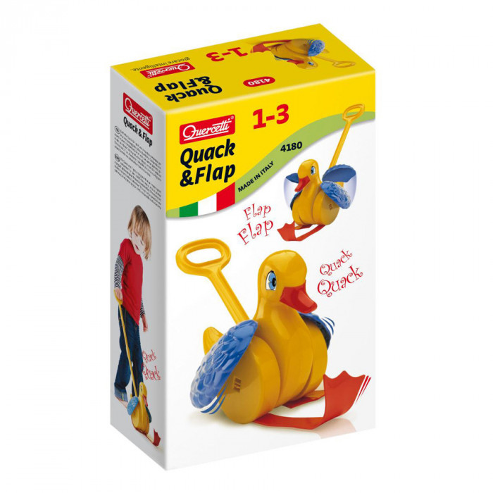 Quercetti Canard à Pousser 1-3ans Univers Bébé - Quercetti