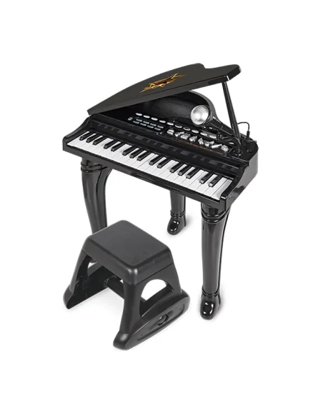Winfun grand piano black 37 keys with microphone from 3 years — photo 4