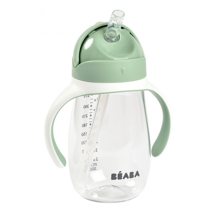 Tasse à paille Béaba 300ml Vert Vaisselle bébé - Beaba Maroc