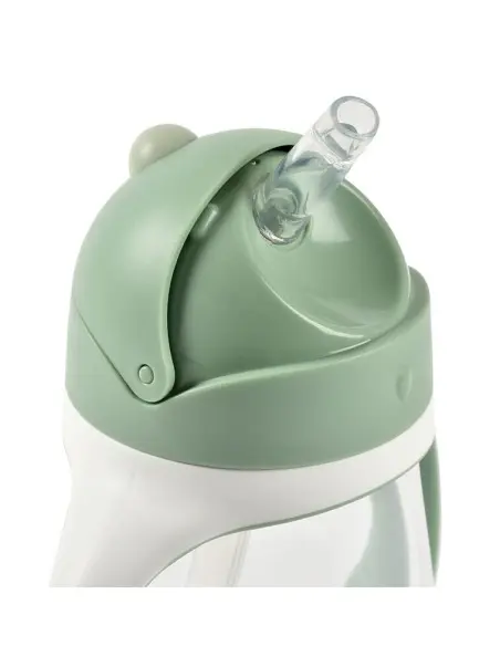 Tasse à paille Béaba 300ml Vert Vaisselle bébé - Beaba Maroc