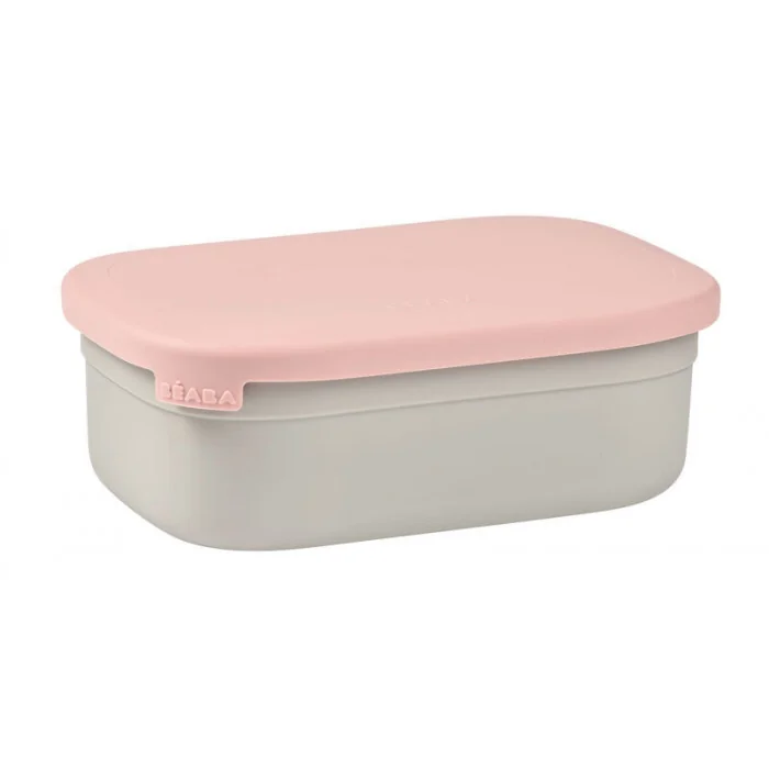 Béaba Lunch Box en Inox Compartimenté Rose Poudré Vaisselle