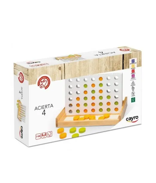 Cayro Aligne 4 en Bois 7ans+ Univers Enfant - Cayro the games