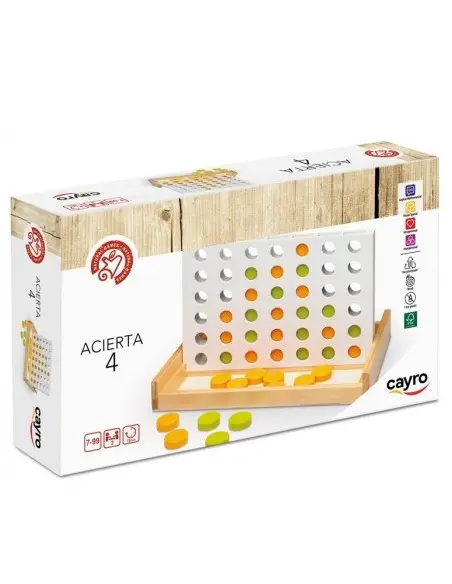 Cayro Aligne 4 en Bois 7ans+ Univers Enfant - Cayro the games
