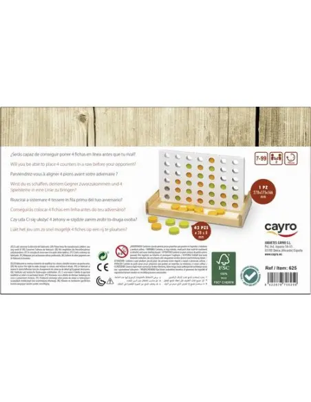 Cayro Aligne 4 en Bois 7ans+ Univers Enfant - Cayro the games