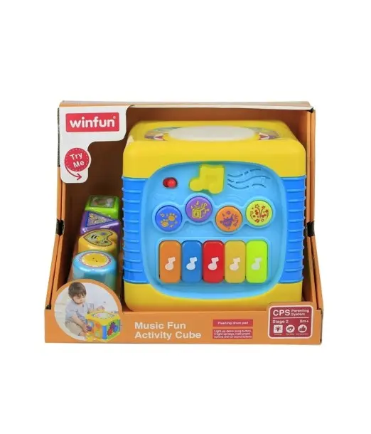 Winfun Grand Cube D'activités 9 mois + Univers Bébé - winfun