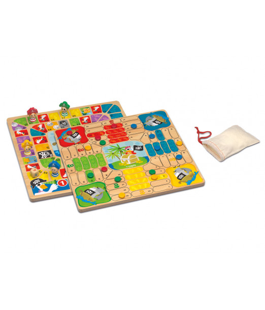 Cayro Jeu De Petit Chevaux Et de L'oie En Bois 5 ans + Univers 2