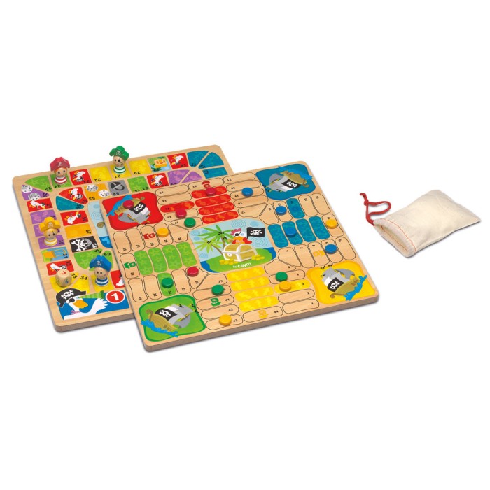 Cayro Jeu De Petit Chevaux Et de L'oie En Bois 5 ans + Univers