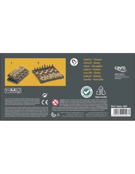 Cayro travel chess and draughts set from 7 years — photo 4