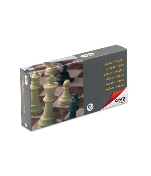 Cayro travel chess and draughts set from 7 years