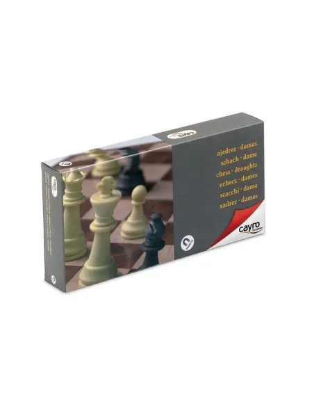 Cayro travel chess and draughts set from 7 years
