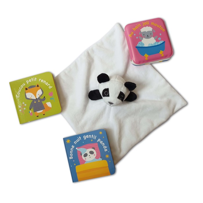 Mon coffret bonne nuit Avec 3 livres et 1 doudou Panda 3 ans +