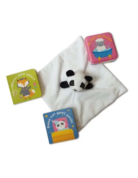 My bedtime box with 3 books and 1 Panda comforter from 3 years — photo 2