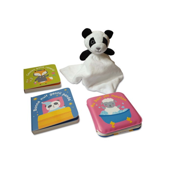 Mon coffret bonne nuit Avec 3 livres et 1 doudou Panda 3 ans +