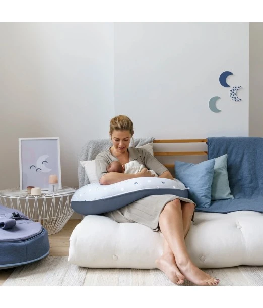 Doomoo pregnancy and breastfeeding cushion Buddy Grey Moon 2