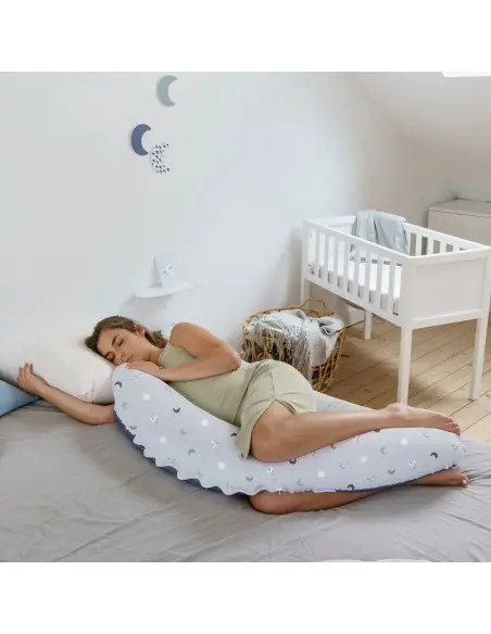 Coussin D'allaitement Doomoo Buddy Grey Moon Coussin