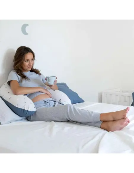 Coussin D'allaitement Doomoo Buddy Grey Moon Coussin