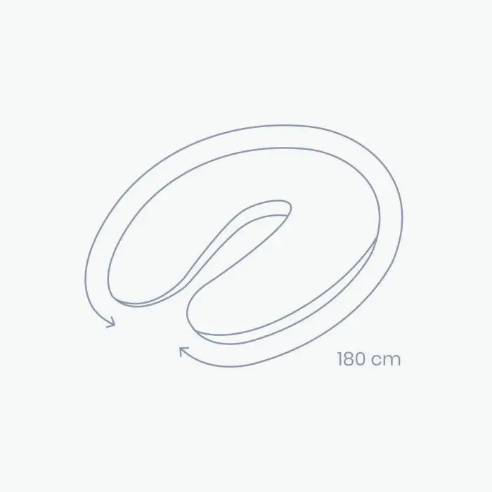 Coussin D'allaitement Doomoo Buddy Grey Moon Coussin