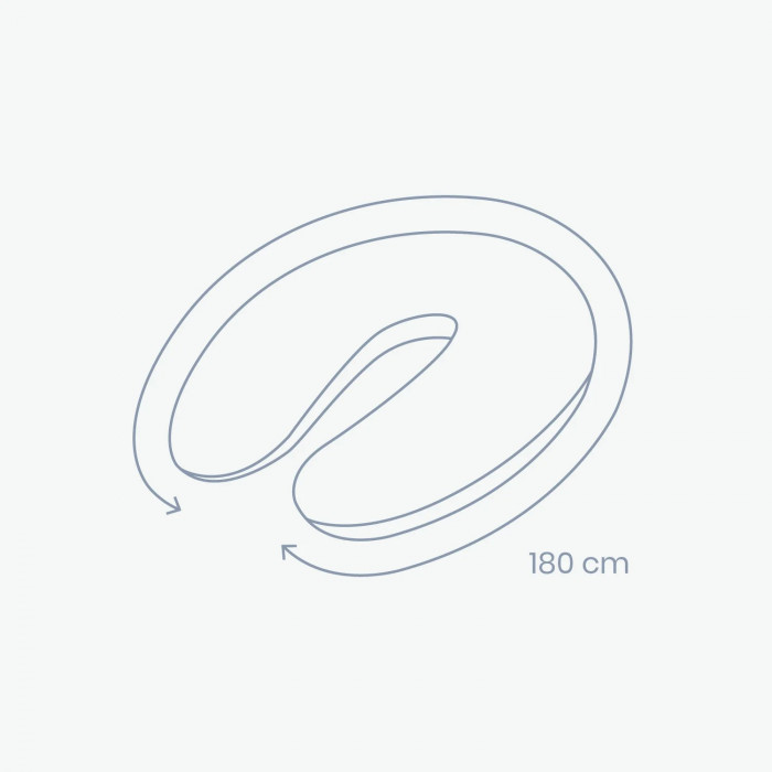 Doomoo Coussin de Grossesse et d'allaitement Buddy Gris Chiné dans Coussin d'allaitement chez Baby And Mom Maroc