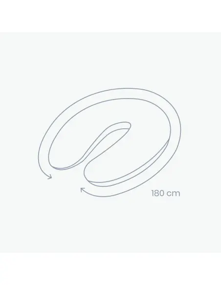 Doomoo Coussin de Grossesse et d'allaitement Buddy Gris Chiné