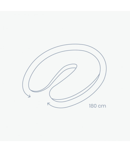 Coussin D'allaitement Doomoo Buddy Cherrie Green au Maroc - Baby And Mom 2