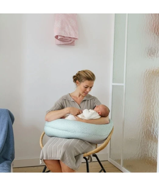 Doomoo pregnancy and breastfeeding pillow Buddy Cloudy Khaki 2
