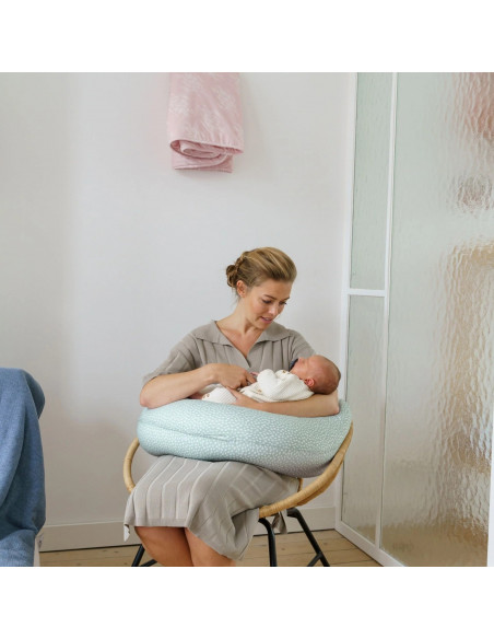 Coussin D'allaitement Doomoo Buddy Cloudy Kaki Coussin