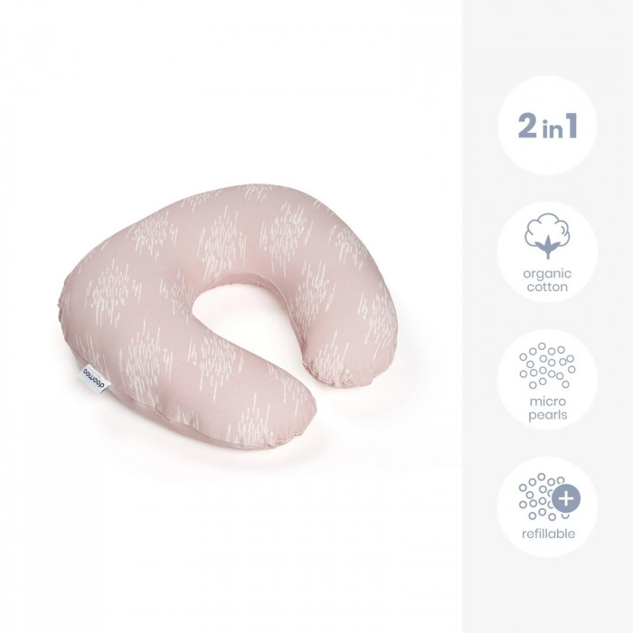 Doomoo Coussin D'allaitement Softy Misty Pink dans Coussin d'allaitement chez Baby And Mom Maroc